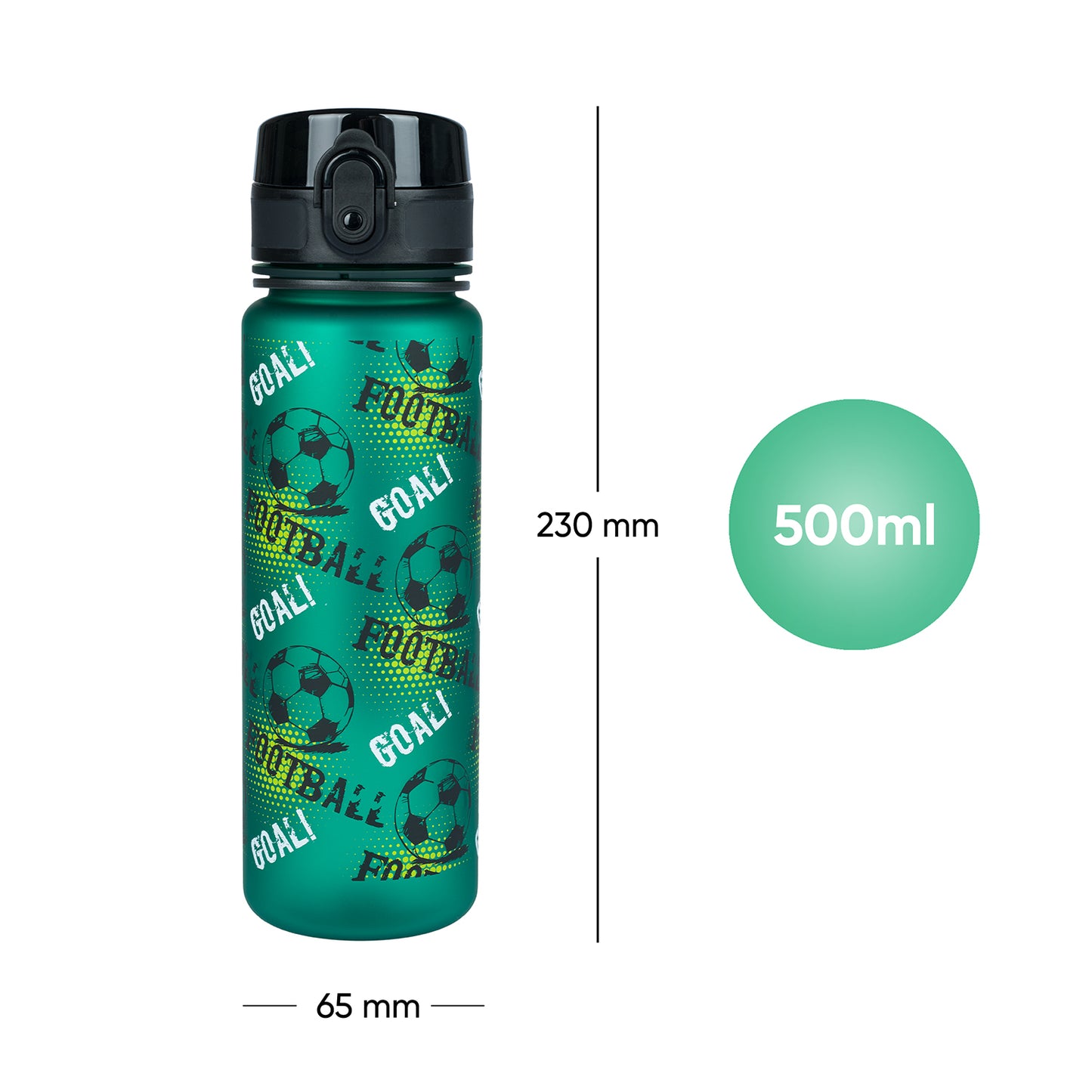 Butelka z tritanu Piłka nożna, 500 ml