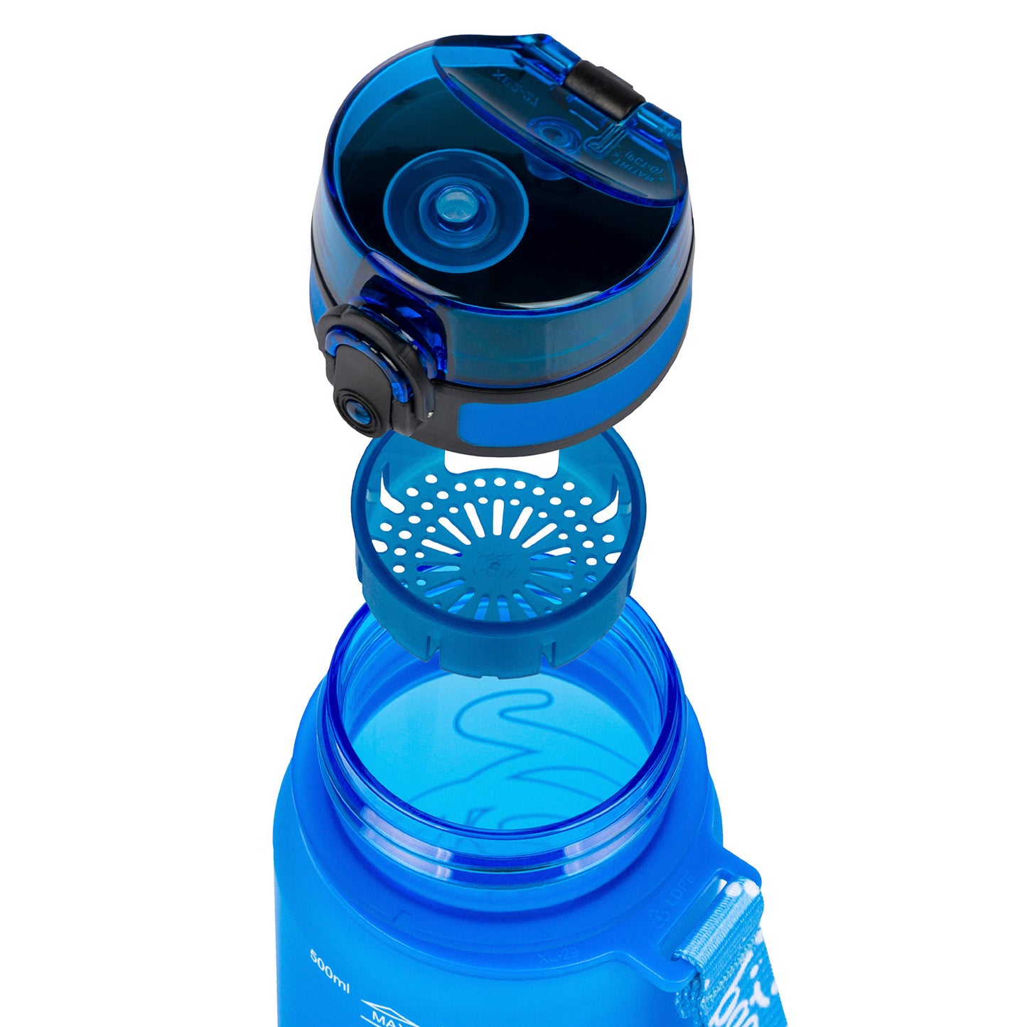 Butelka z tritanu Logo Niebieski, 500 ml