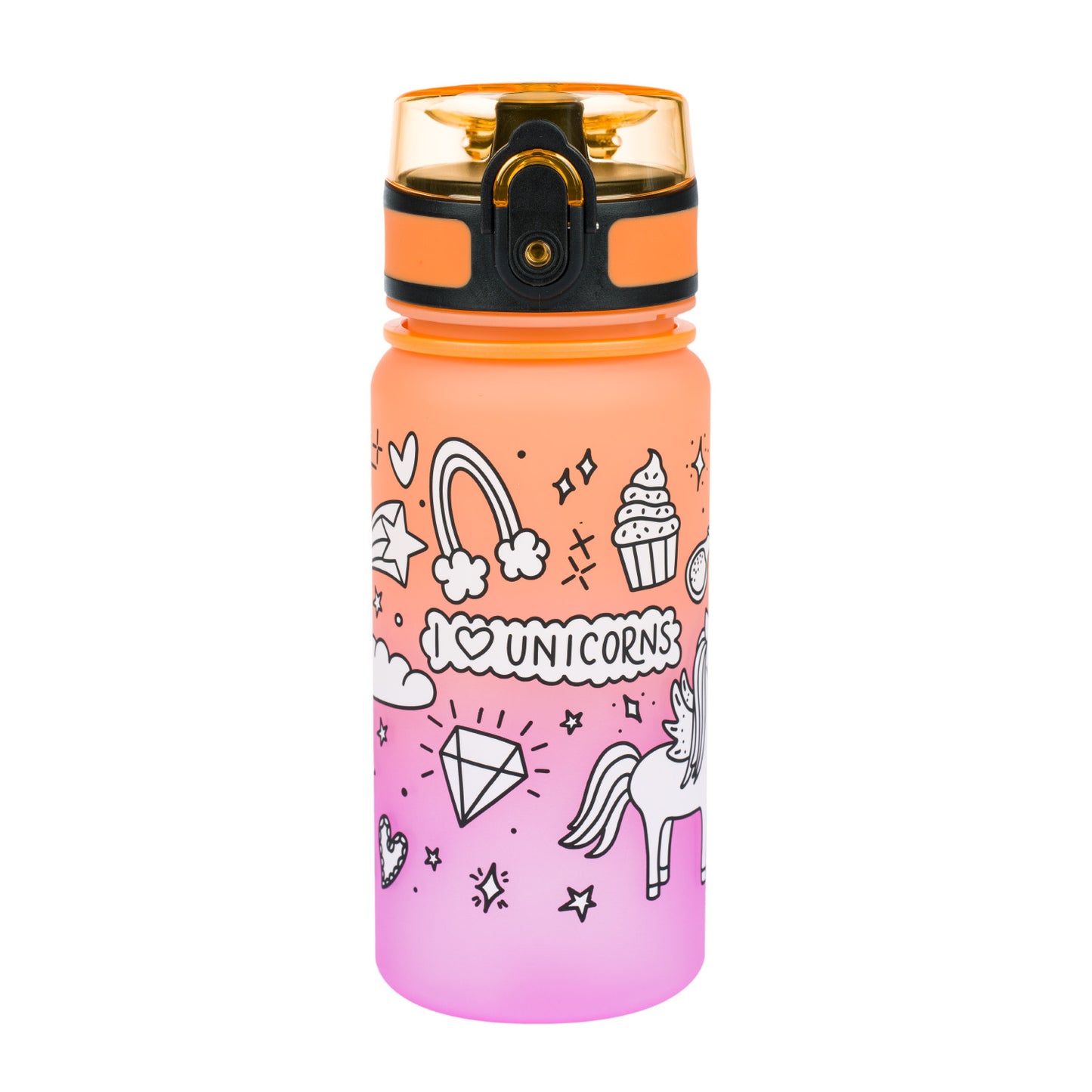 Butelka z tritanu Gradient Jednorożec, 350 ml