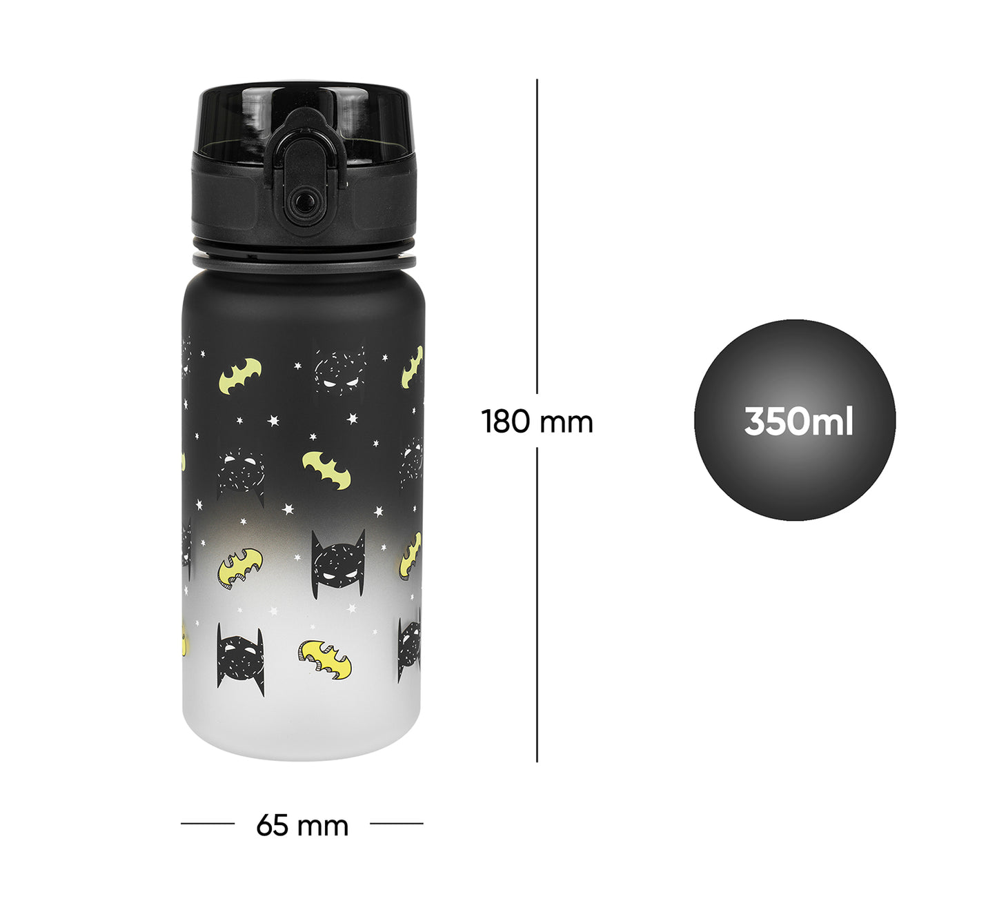 Butelka z tritanu Gradient Batman Mask, 350 ml