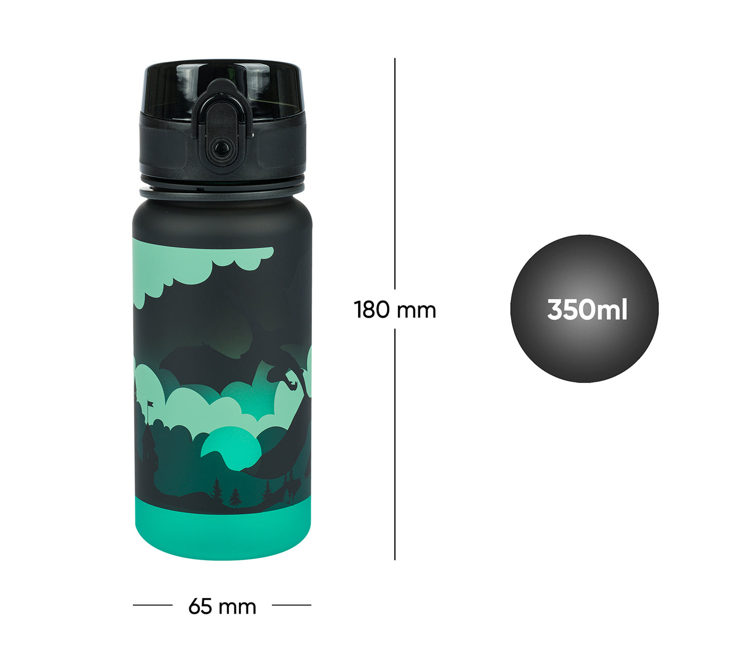 Butelka z tritanu Gradient Smok, 350 ml