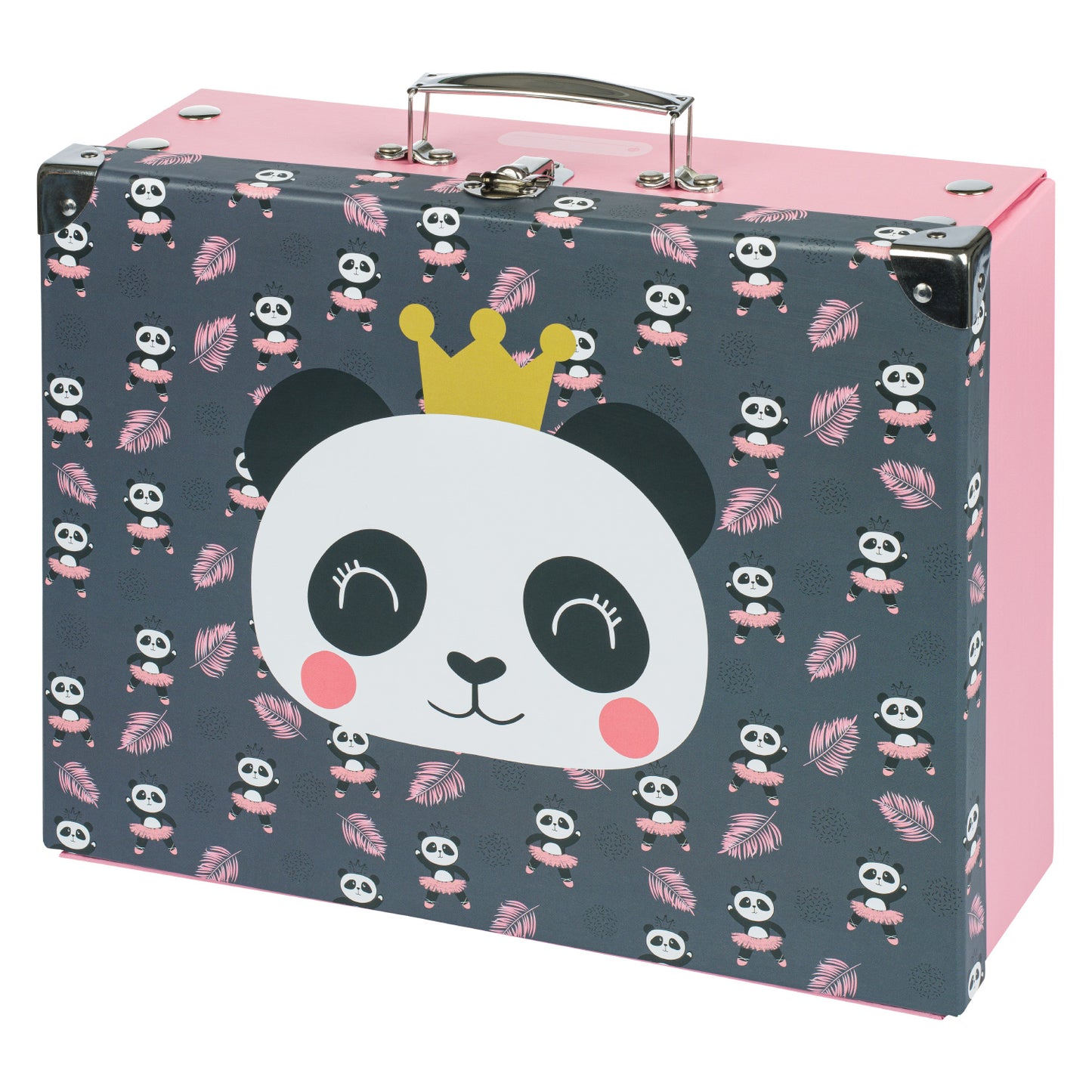 Składana teczka szkolna z uchwytem Panda