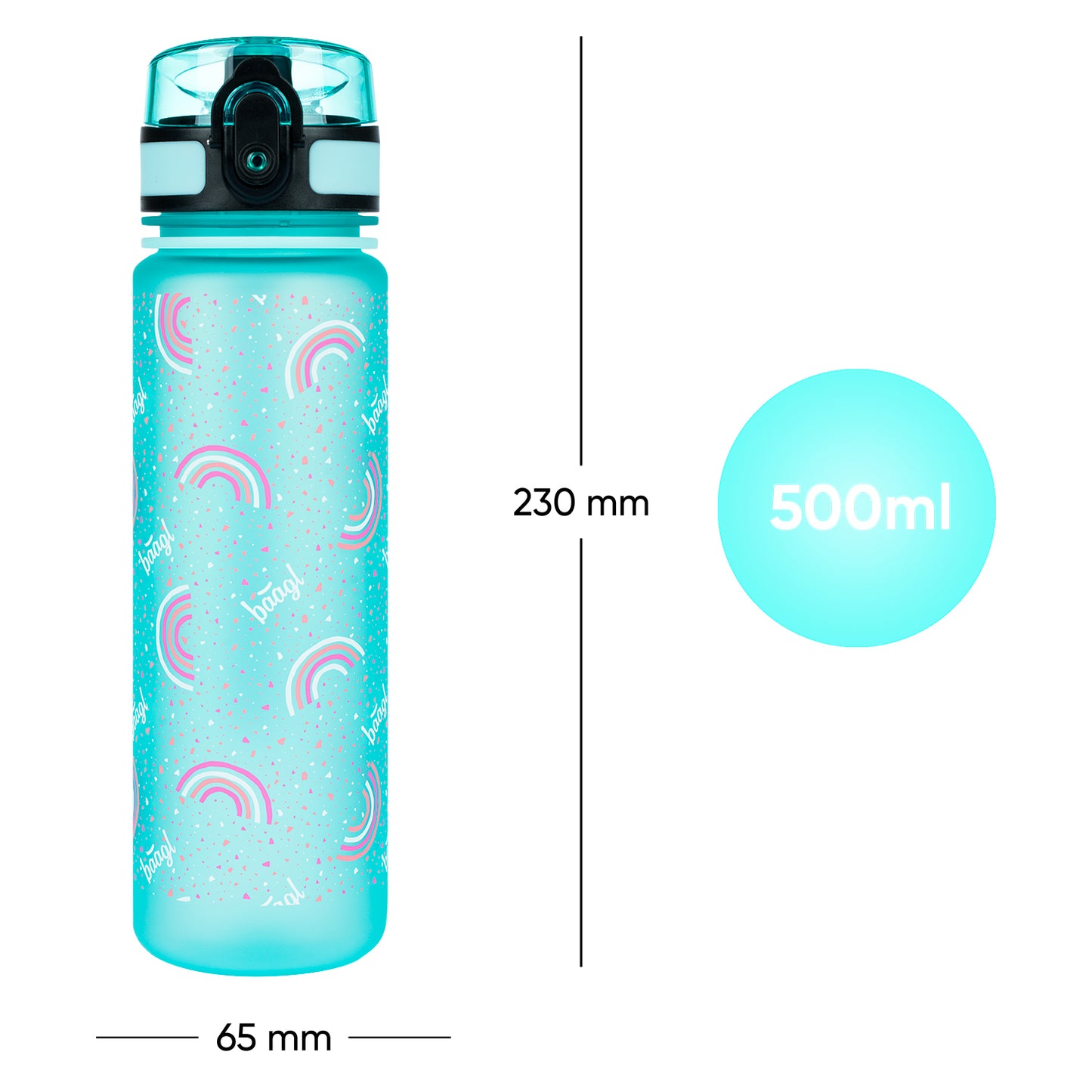 Butelka z tritanu Tęcza, 500 ml