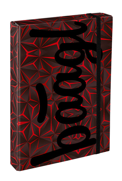 Teczka szkolna A4 Jumbo Red Polygon