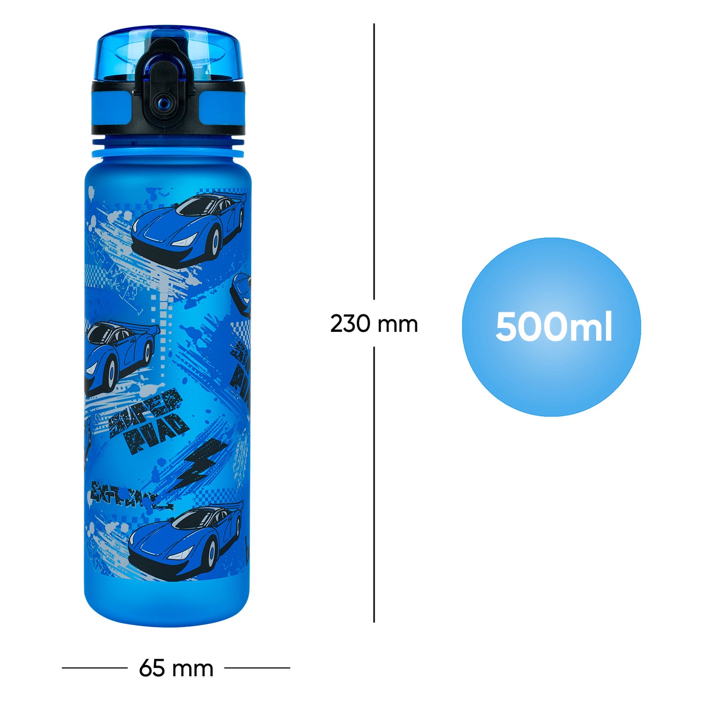 Butelka z tritanu Auto wyścigowe, 500 ml