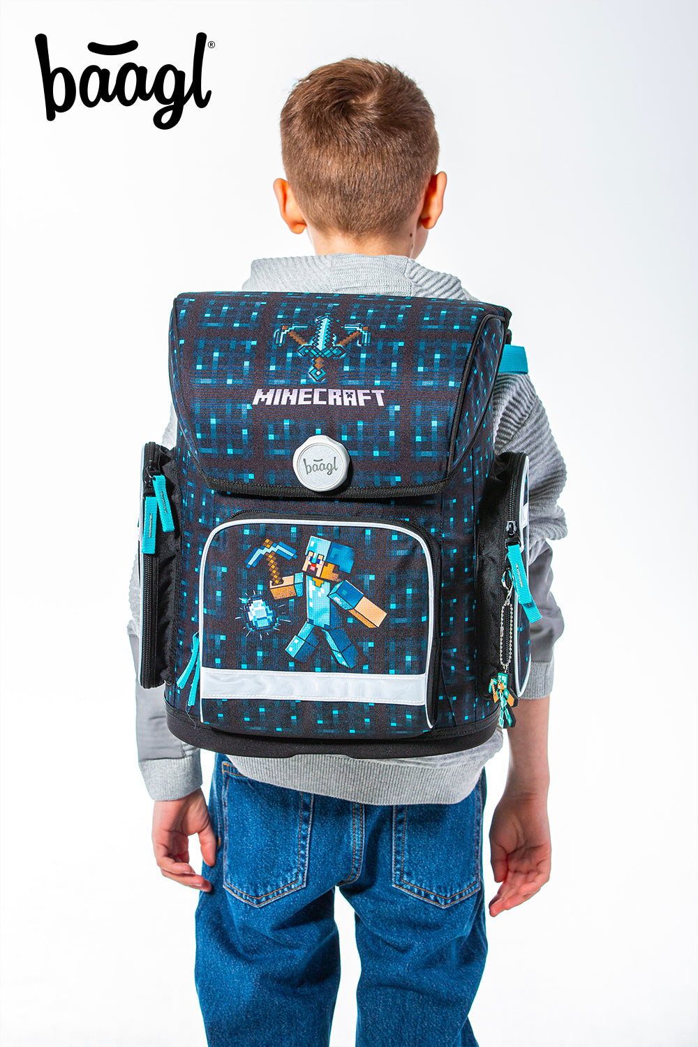 Tornister szkolny Ergo Minecraft Blue Axe