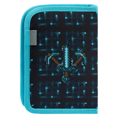 Piórnik jednokomorowy Minecraft Blue Axe