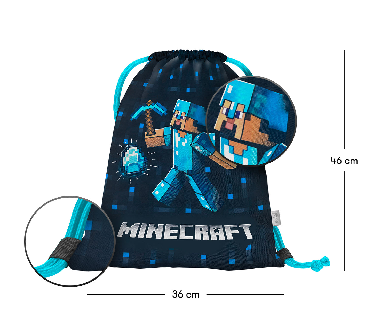 Worek Minecraft Blue Axe