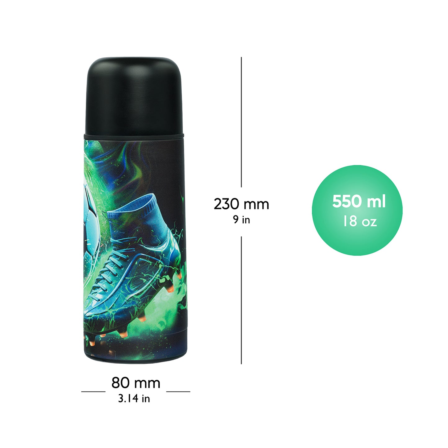 Termobutelka Piłka, 550 ml