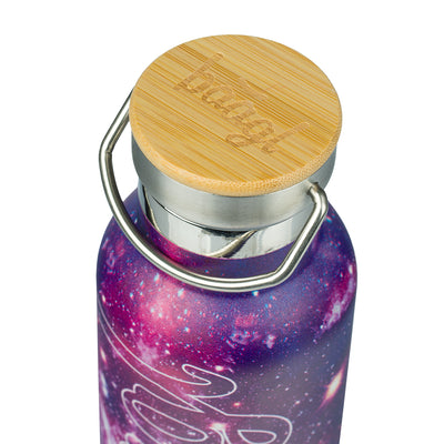 Termobutelka z bambusowym wieczkiem Galaxy, 500 ml