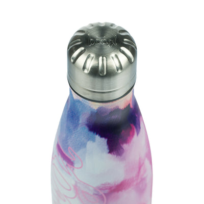 Termobutelka z metalowym wieczkiem Painting, 500 ml