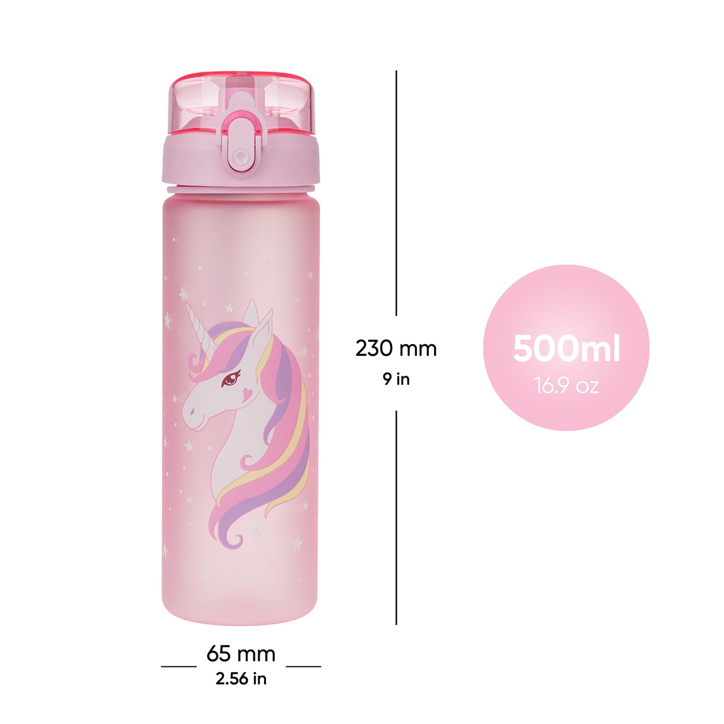 Butelka z tritanu Unicorn, 500 ml