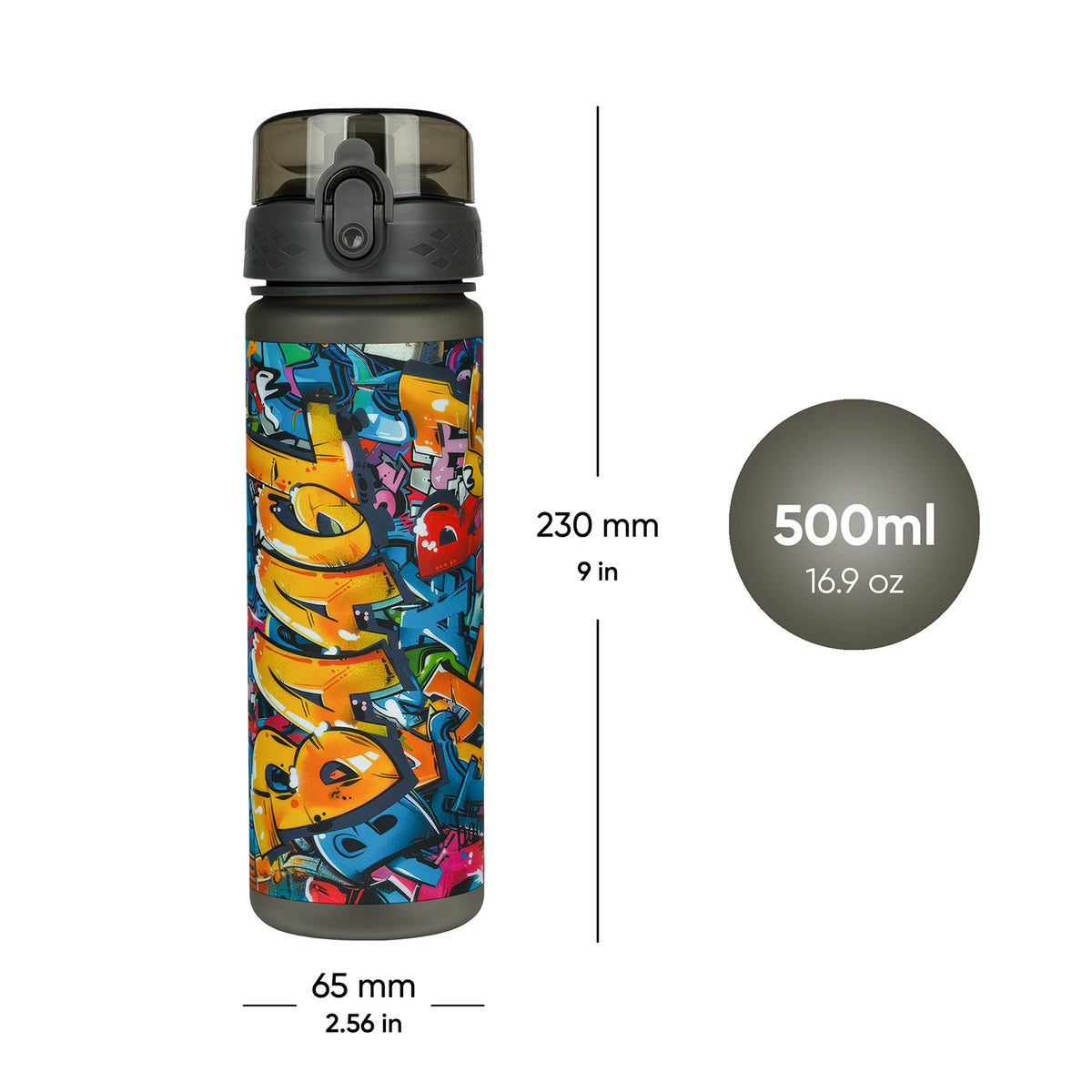 Butelka z tritanu Skatepark, 500 ml
