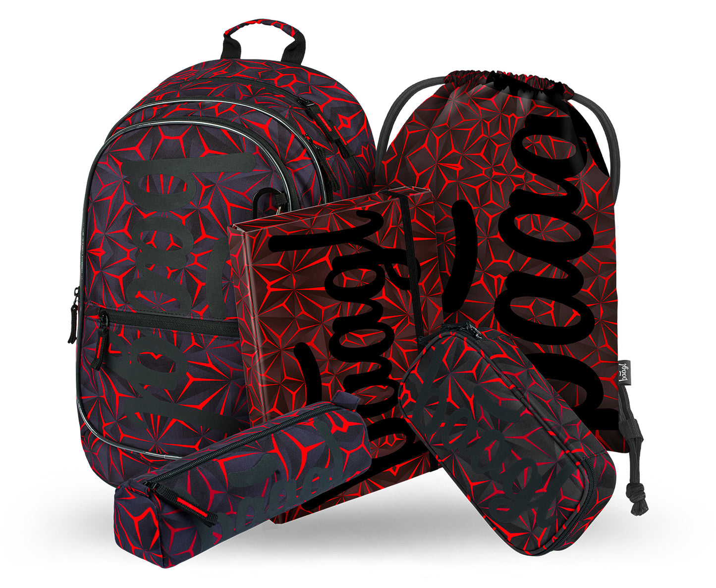 Zestaw szkolny Core Red Polygon II