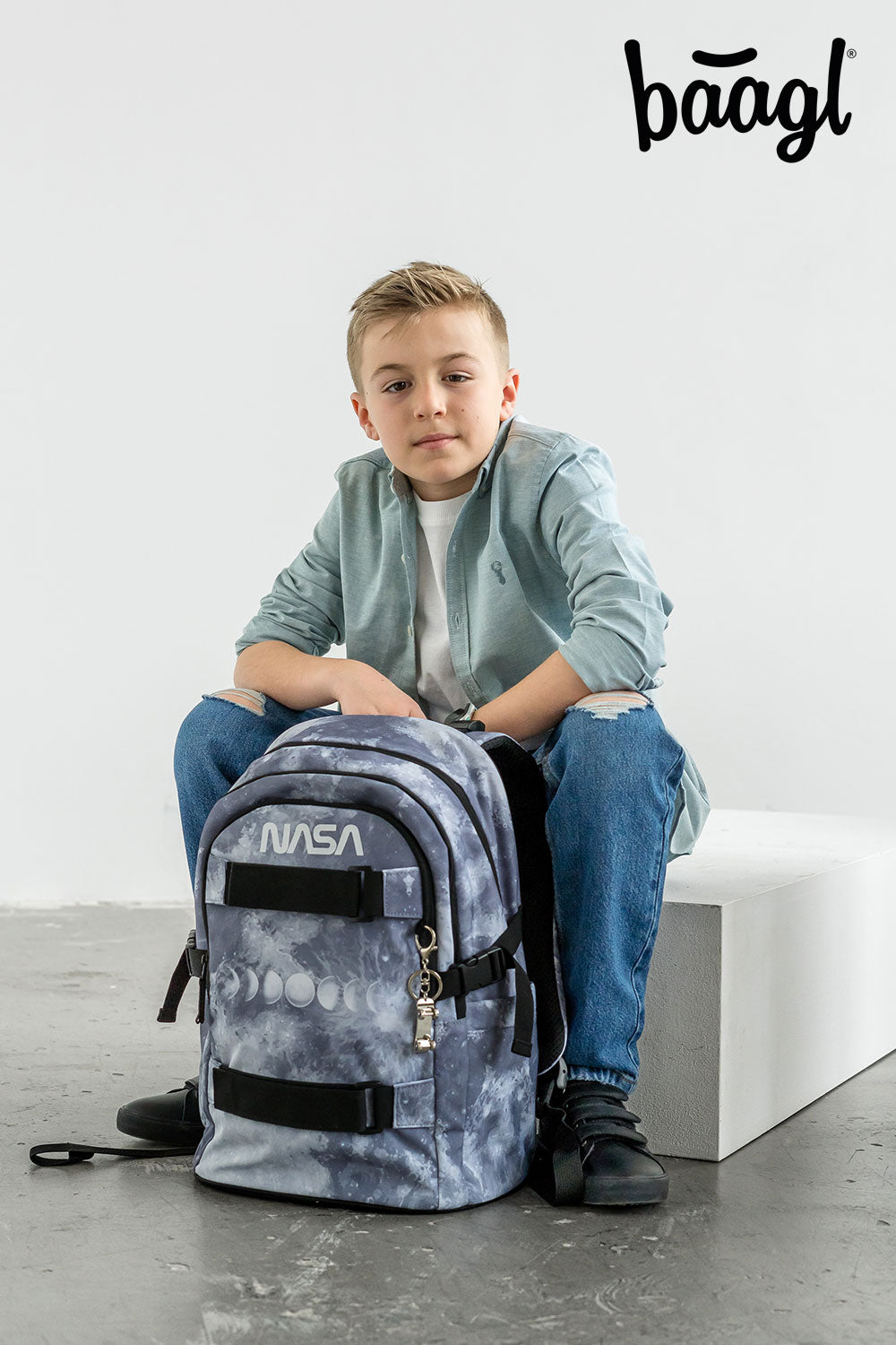 Zestaw szkolny Skate NASA Grey II