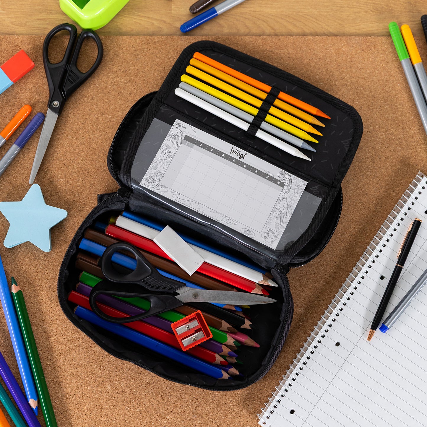 Piórnik szkolny SKA Szary