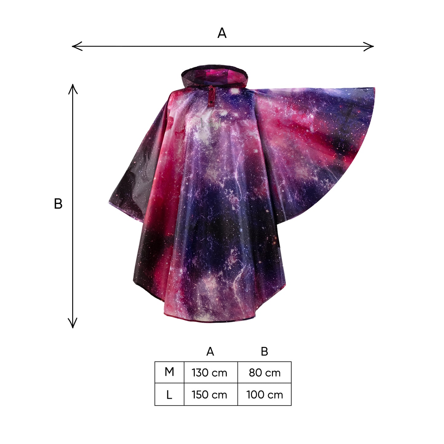 Outdoor Płaszcz przeciwdeszczowy Galaxy r. M (130 -150 cm)