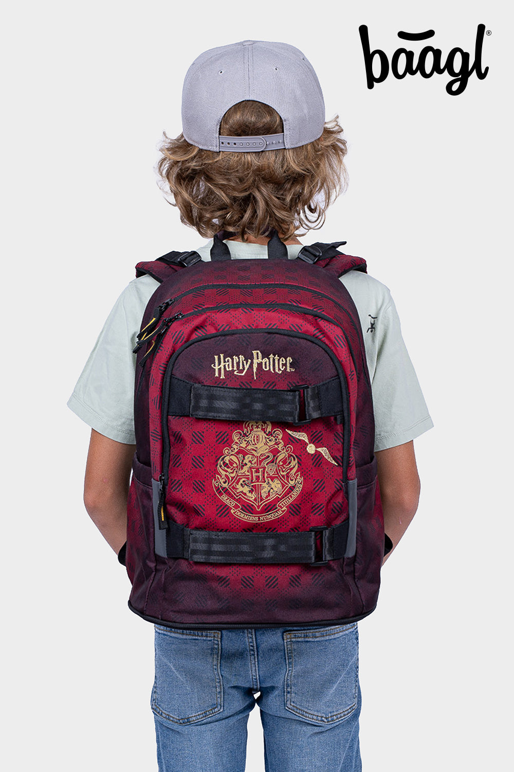 Plecak szkolny Skate Harry Potter Hogwart Bordowy