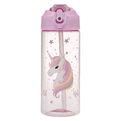 Butelka Tritanowa Ze Słomką Rainbow Unicorn, 500 ml