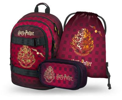 Zestaw szkolny Harry Potter Hogwart Bordowy