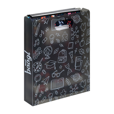 Plastikowe teczki na zeszyty School szare