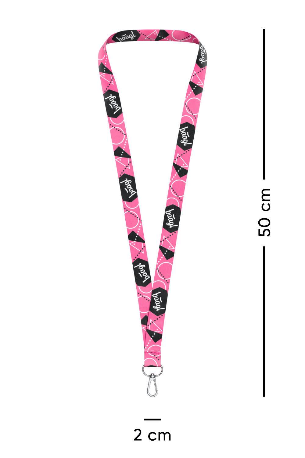 Smycz do Kluczy - lanyard Pink