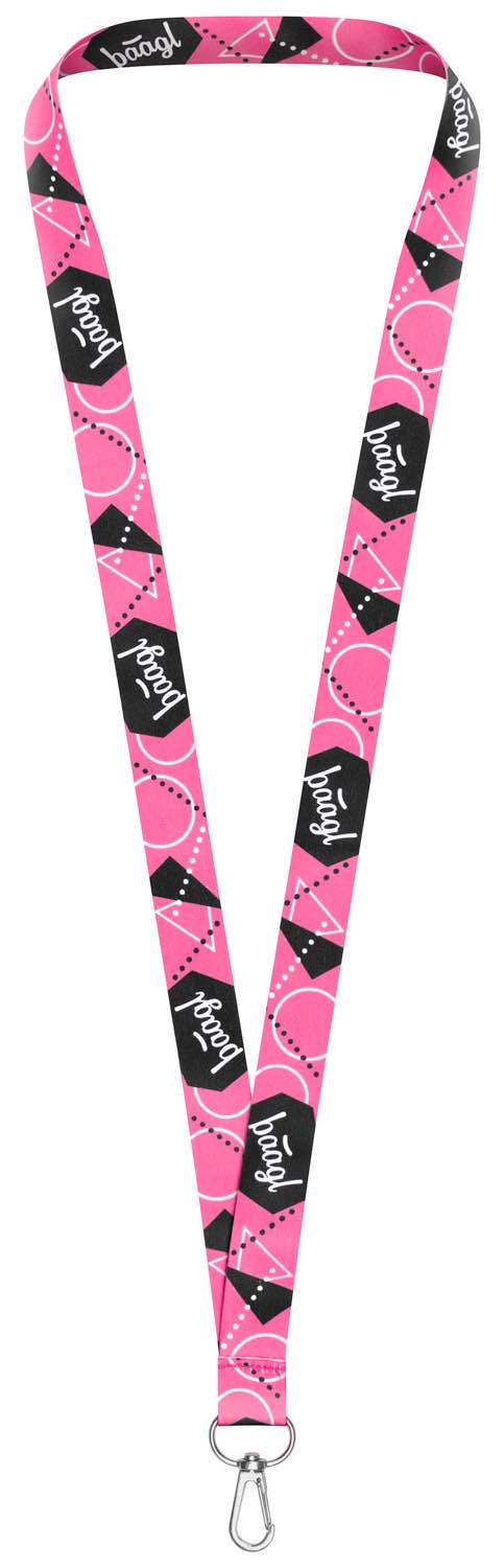 Smycz do Kluczy - lanyard Pink