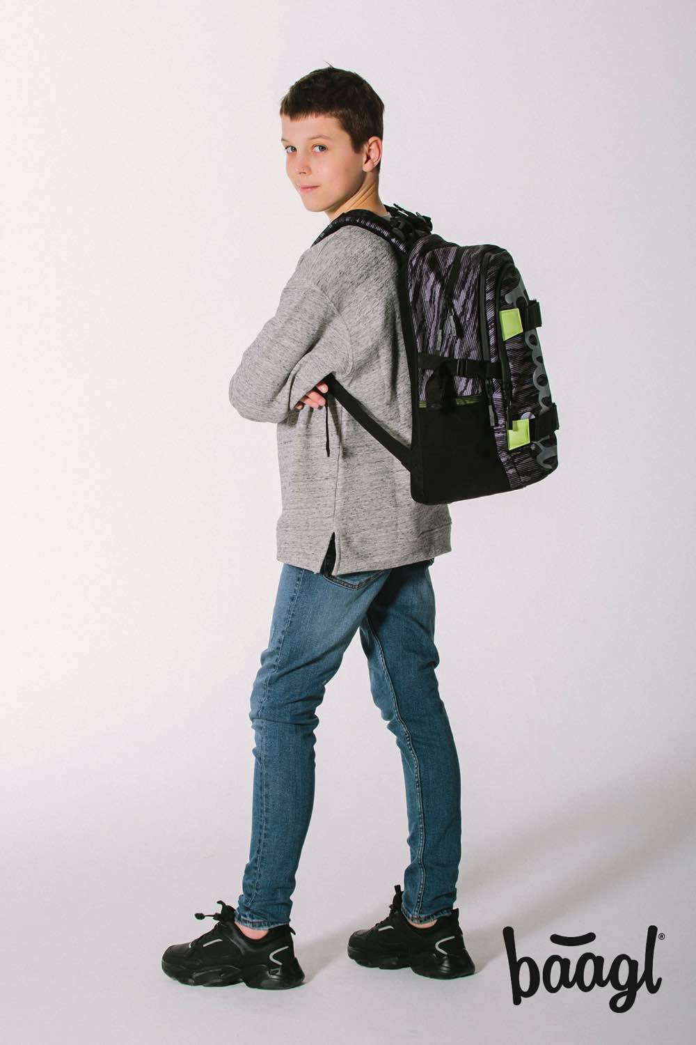 Plecak szkolny Skate Grey