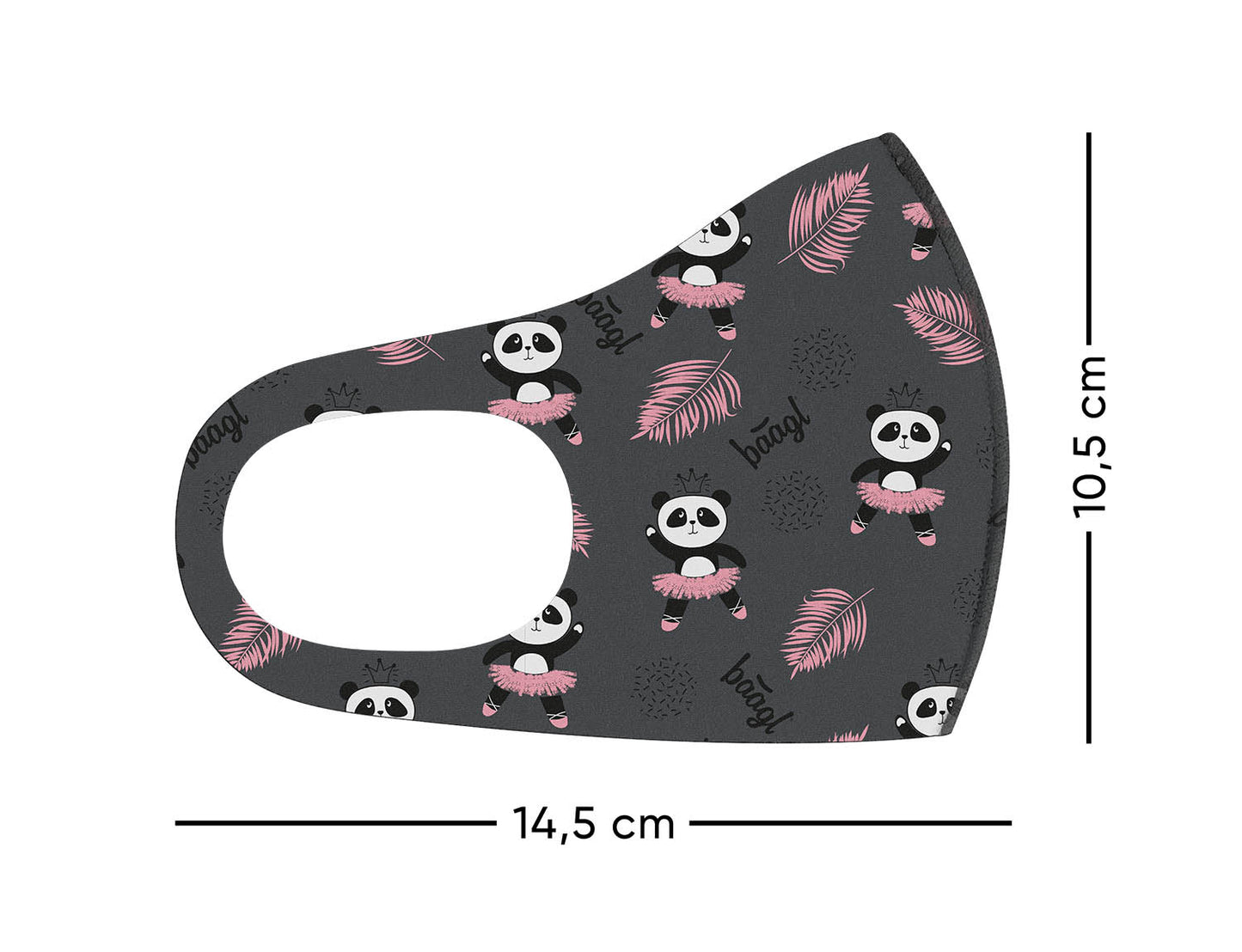 Antybakteryjna maseczka Panda dla dzieci