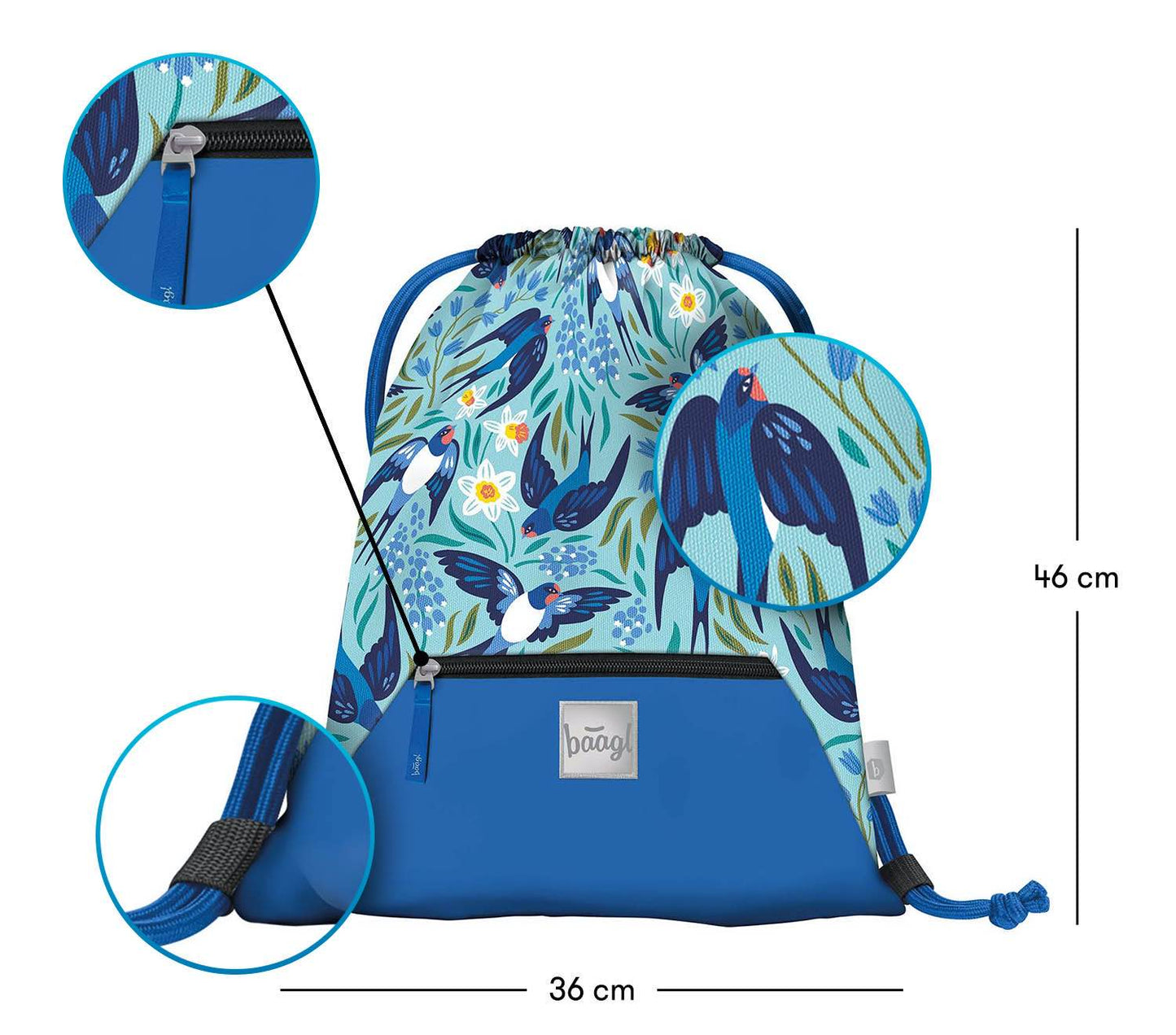 Worek z kieszonką Jaskółki