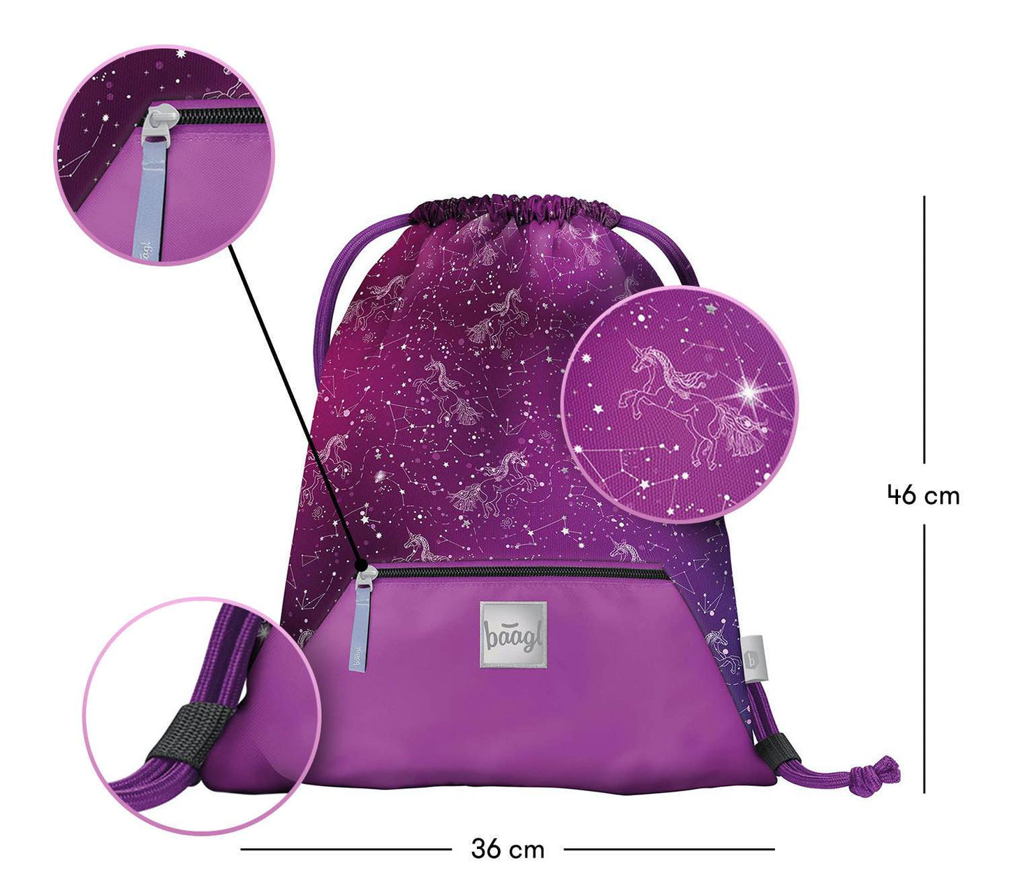 Worek z kieszonką Unicorn Universe