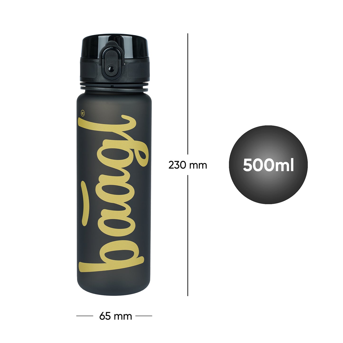 Butelka z tritanu Logo Gold, 500 ml