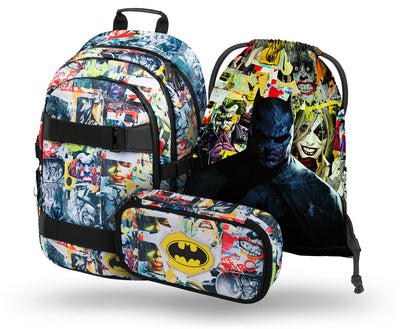 Zestaw szkolny Skate Batman Comics