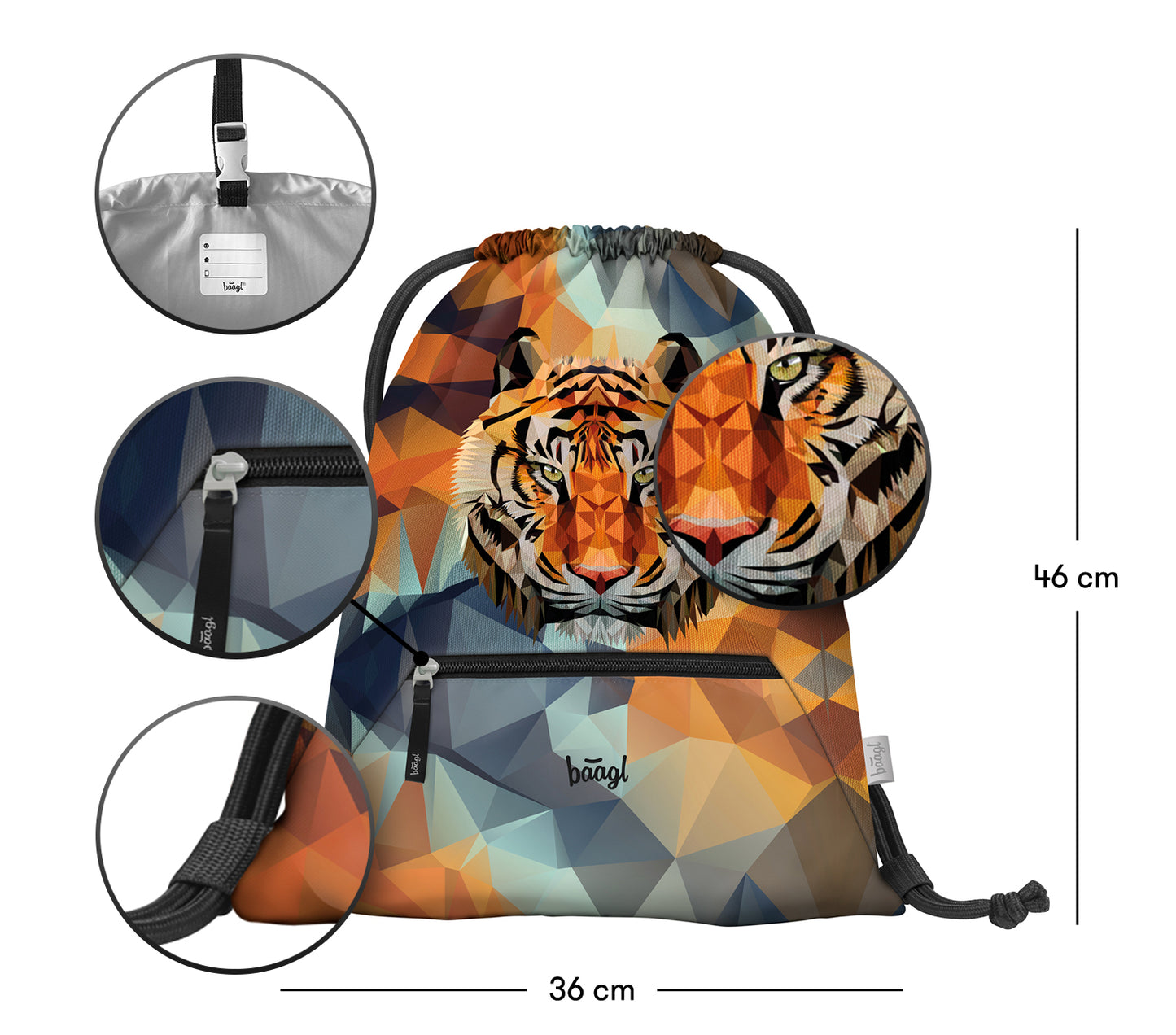 Worek z kieszonką Tiger