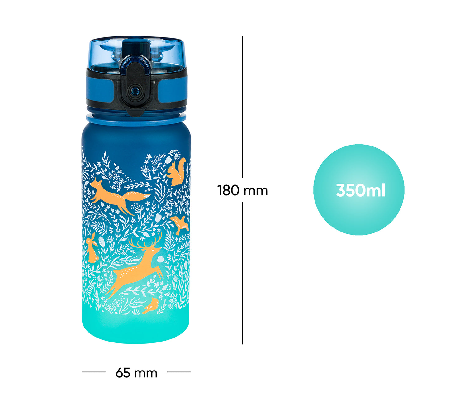 Butelka z tritanu Gradient Las, 350 ml