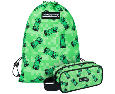 Worek + Piórnik szkolny Creeper