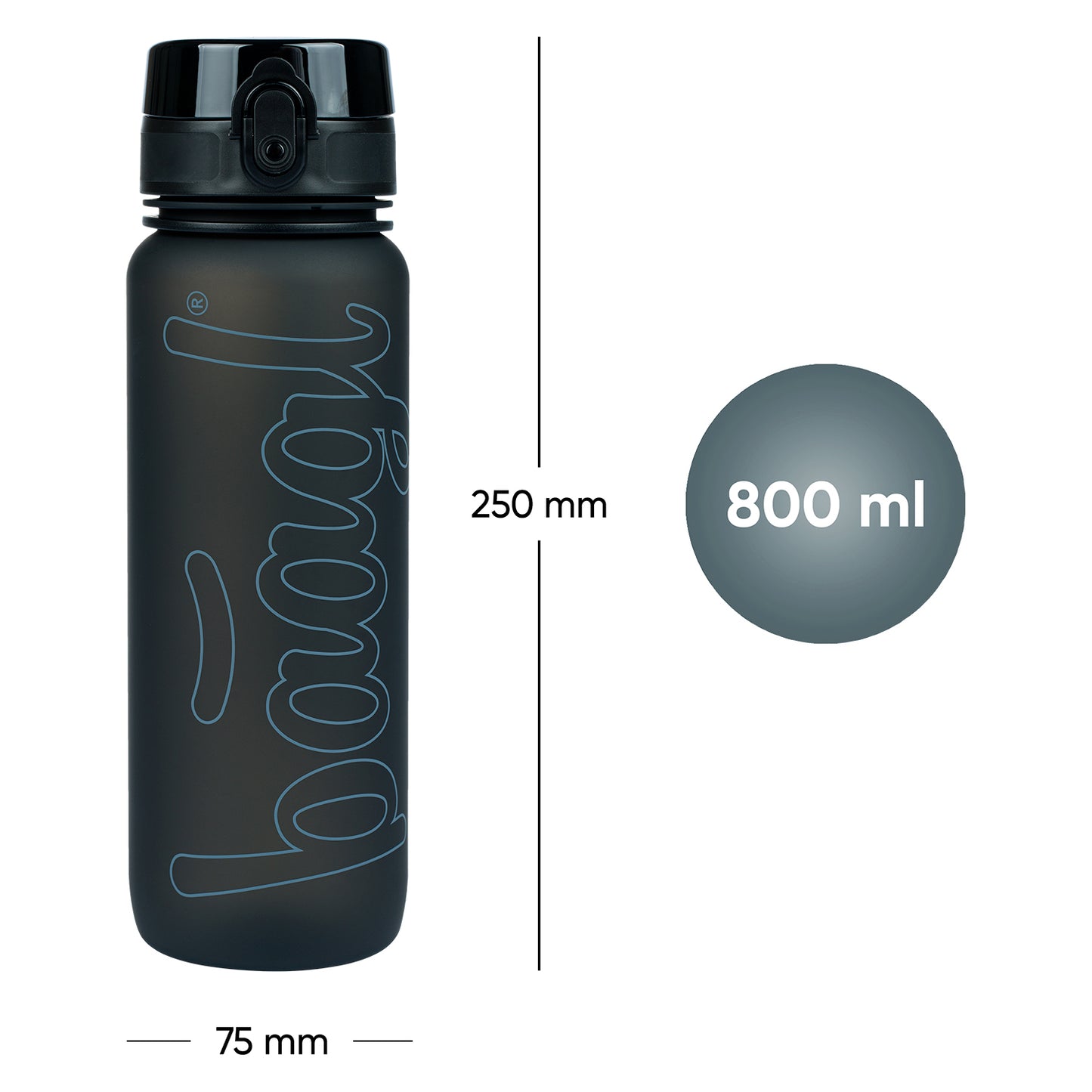Butelka z tritanu Black, 800 ml