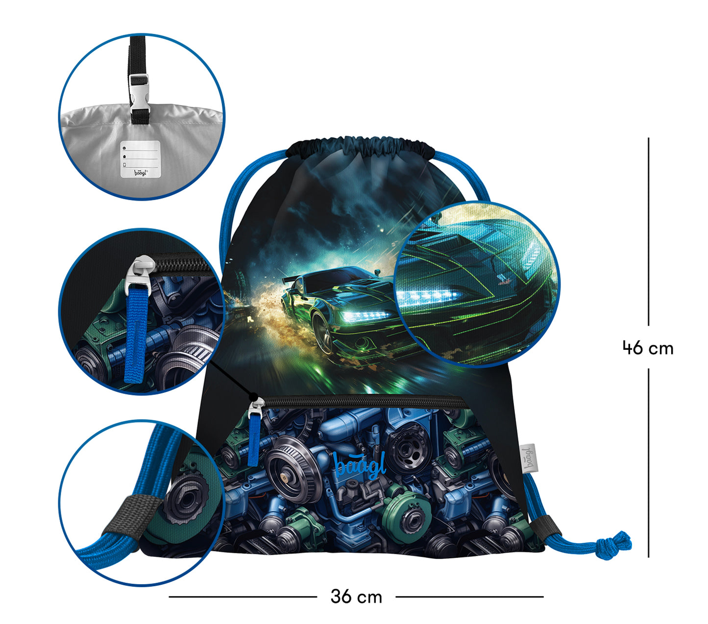 Zestaw szkolny Zippy Auto wyścigowe