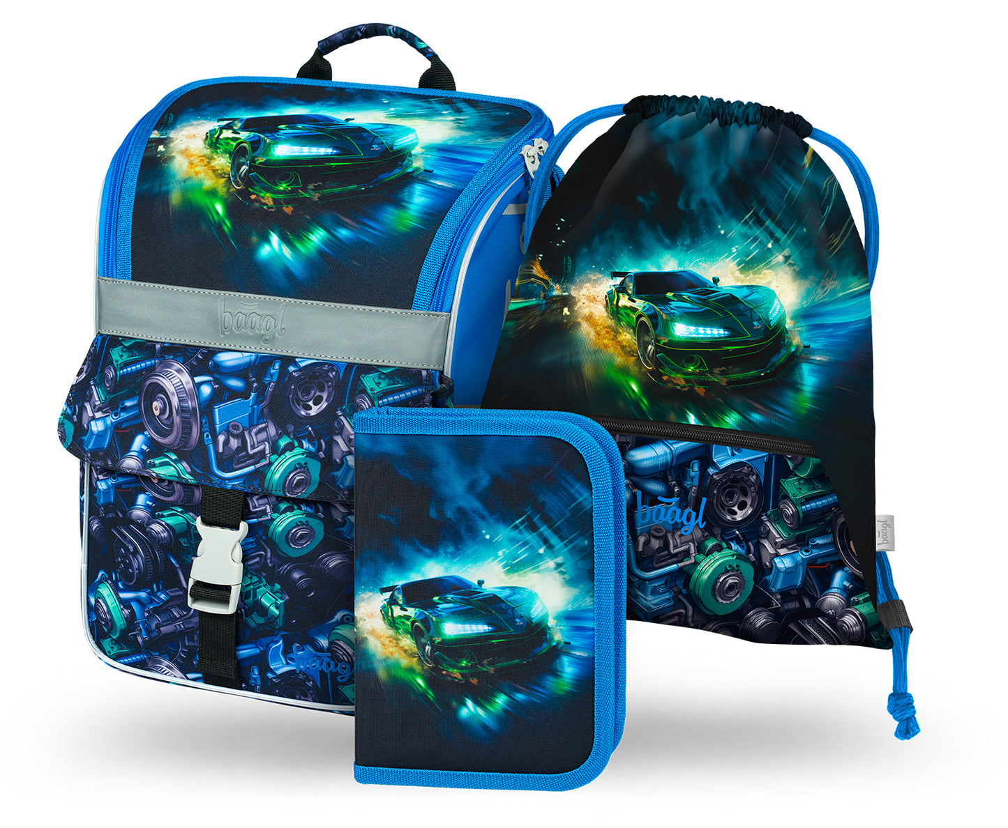 Zestaw szkolny Zippy Auto wyścigowe