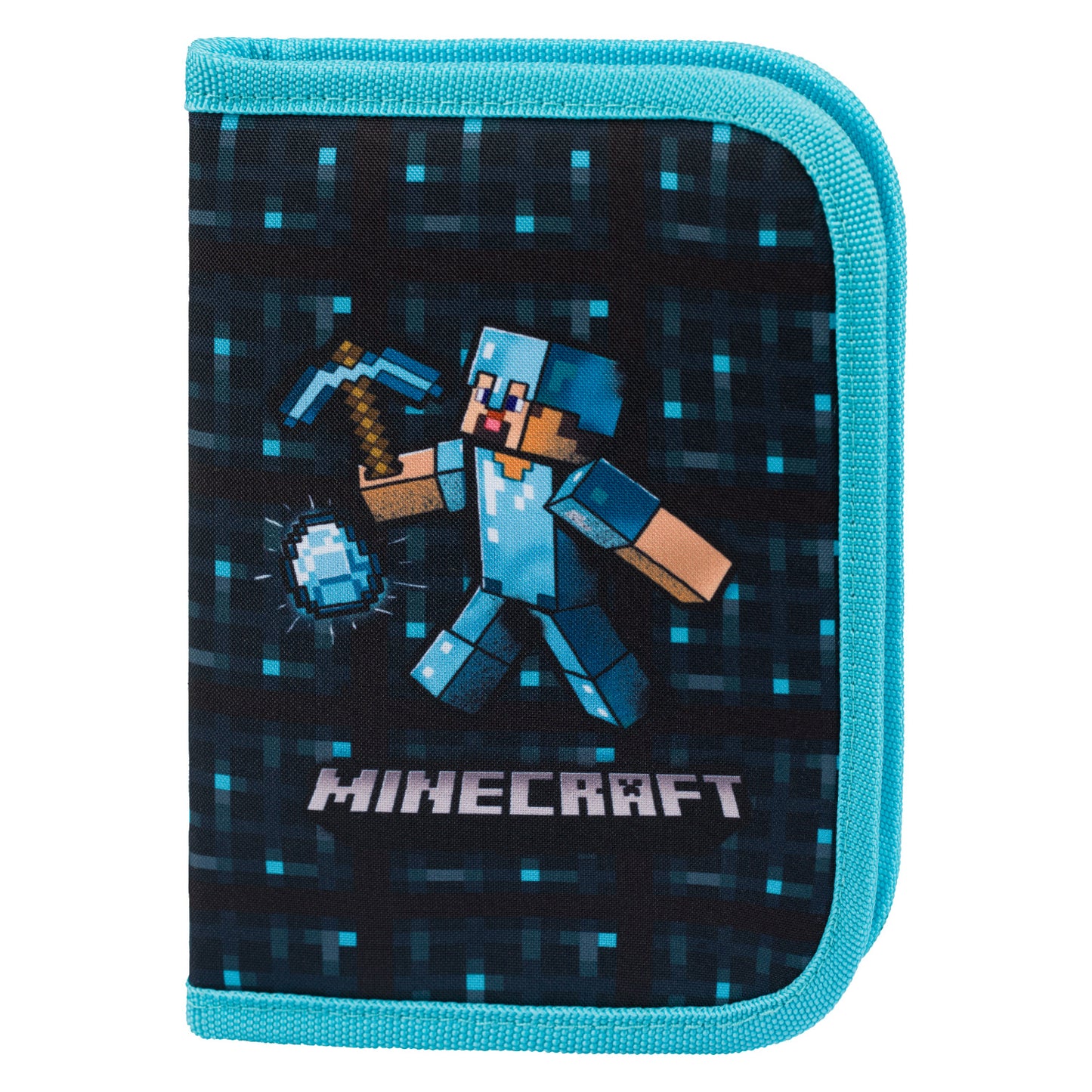 Piórnik jednokomorowy Minecraft Blue Axe