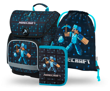 Zestaw szkolny Ergo Minecraft Blue Axe