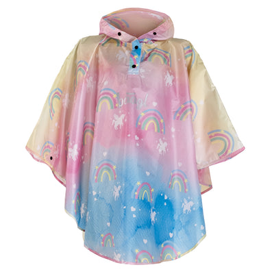 Płaszcz przeciwdeszczowy Rainbow Unicorn r. S