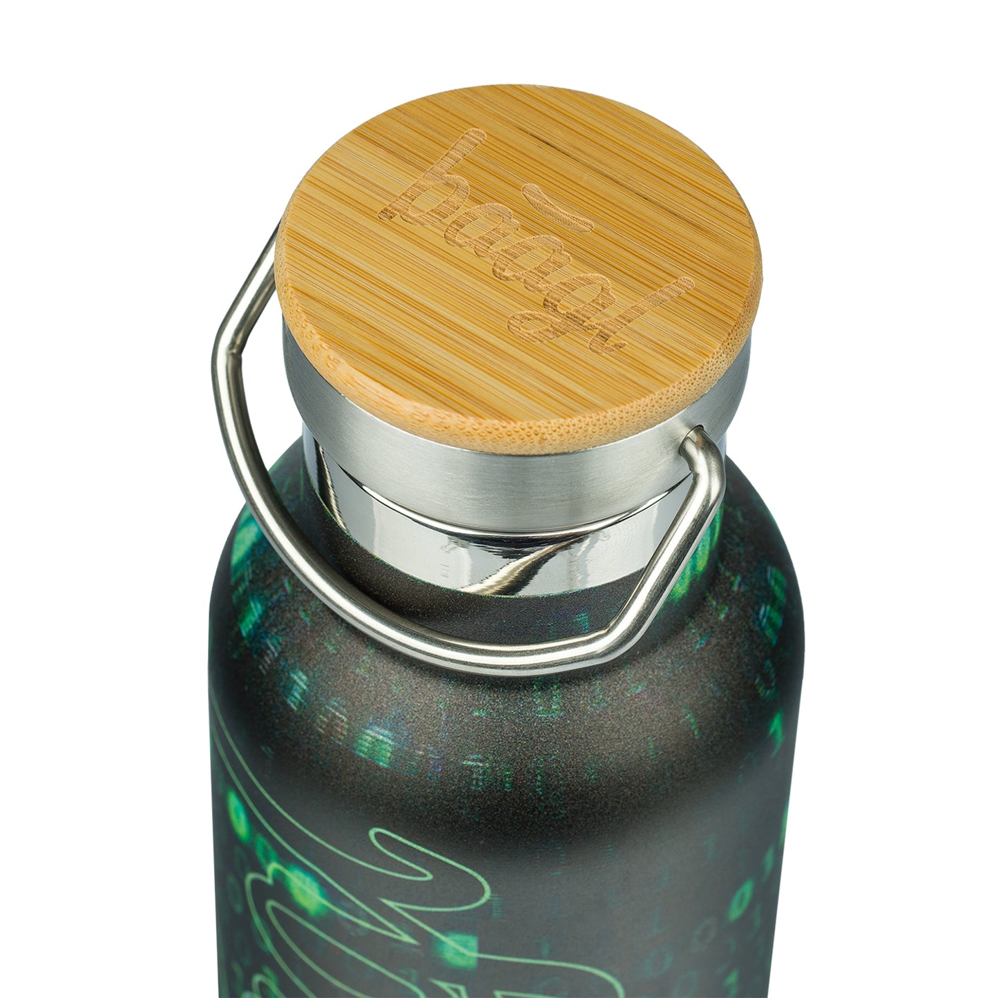 Termobutelka z bambusowym wieczkiem Numbers, 500 ml