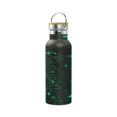 Termobutelka z bambusowym wieczkiem Numbers, 500 ml