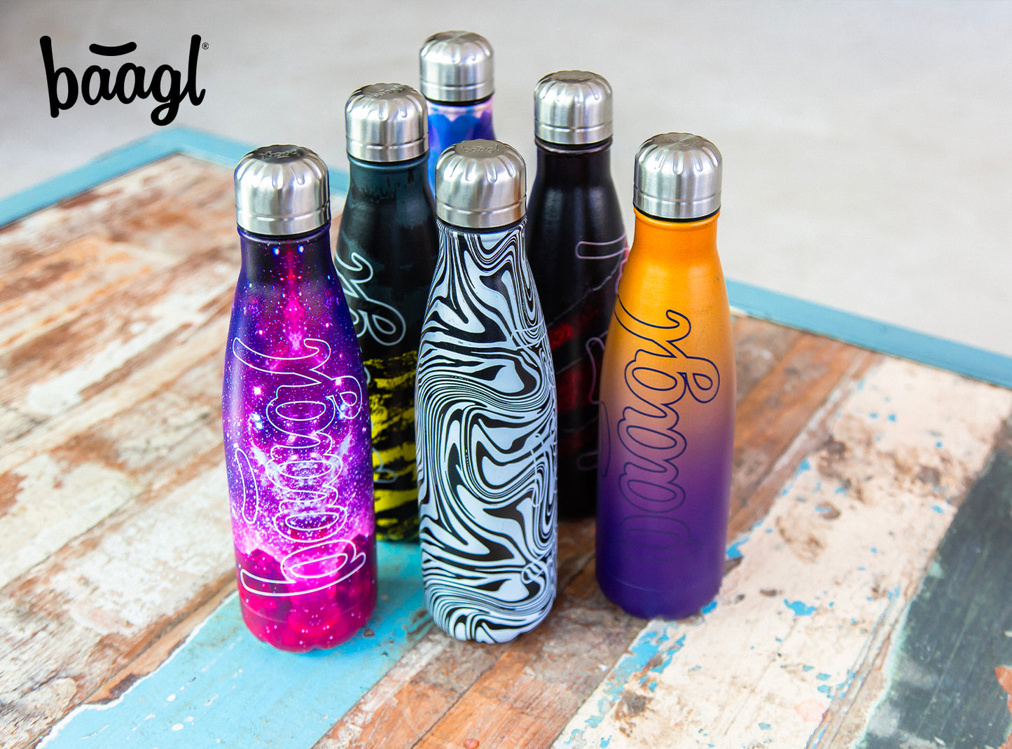 Termobutelka z metalowym wieczkiem Galaxy, 500 ml