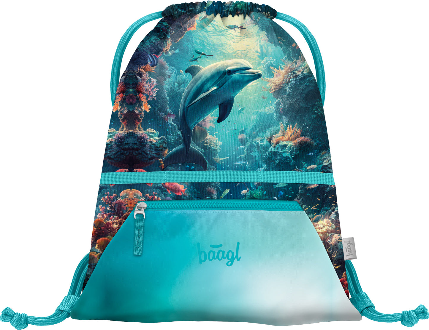 Worek z kieszonką Delfin
