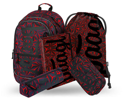 Zestaw szkolny Core Red Polygon II