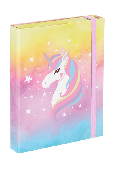 Teczka szkolna A5 Rainbow Unicorn