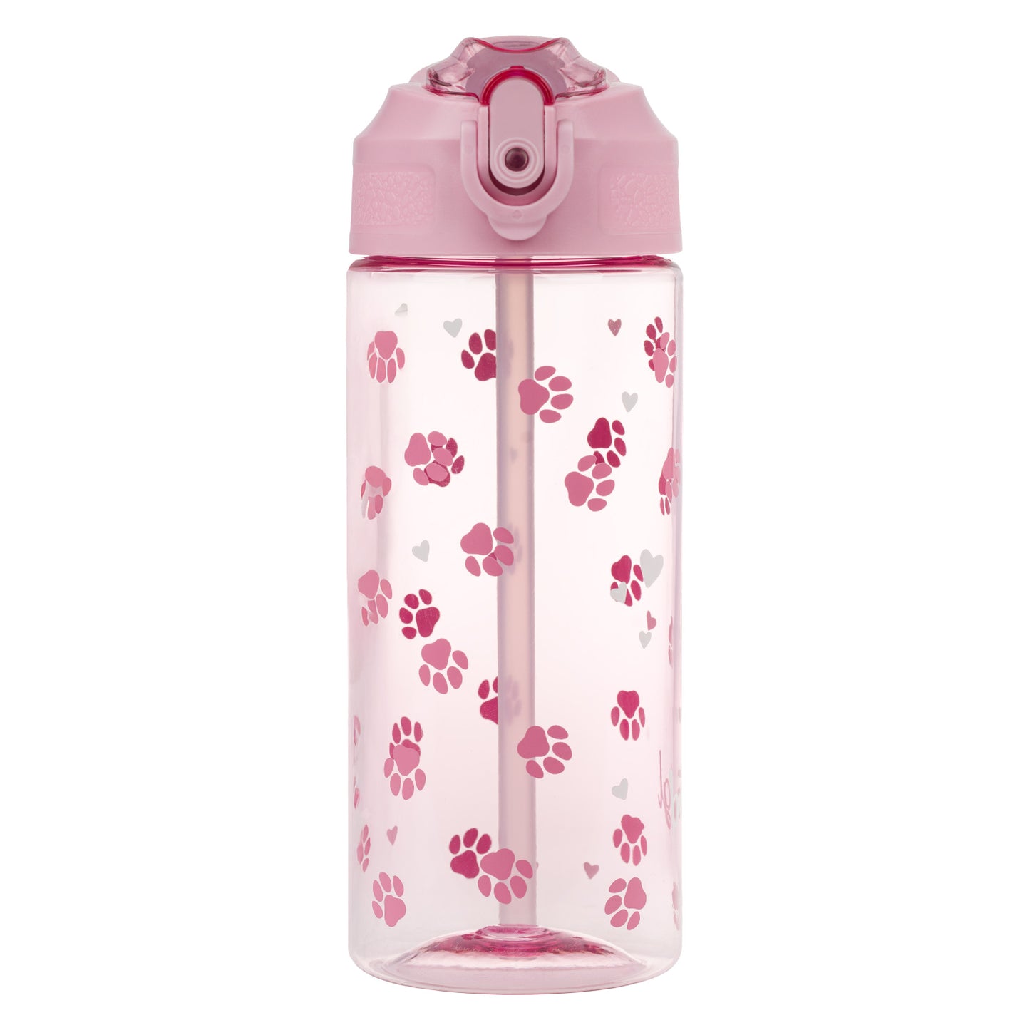 Butelka Tritanowa Ze Słomką Łapki, 500 ml
