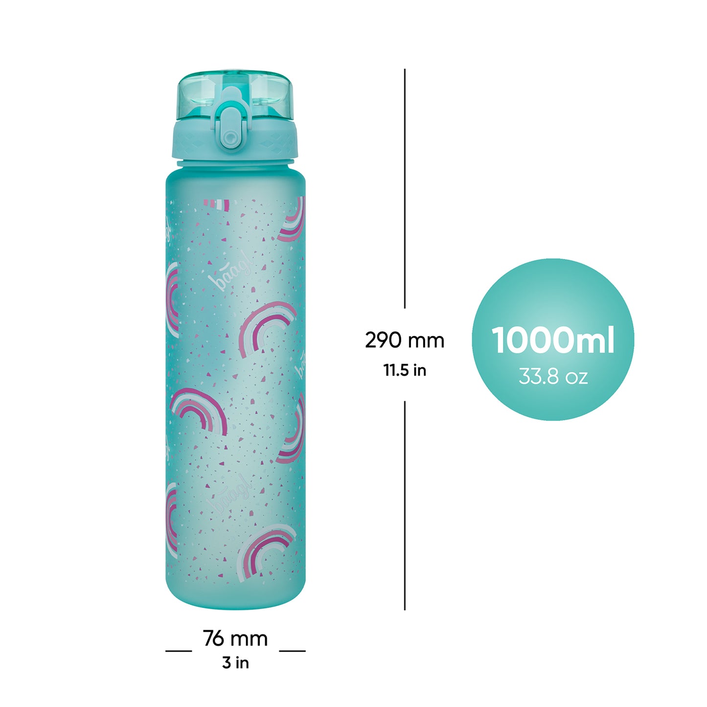 Butelka z tritanu Tęcza, 1000 ml